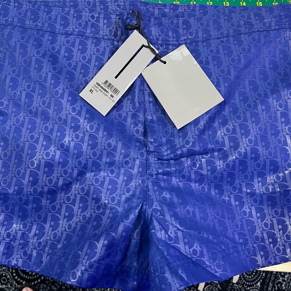Dior Blue Monogram Men's Shorts - Picture 1 of 5